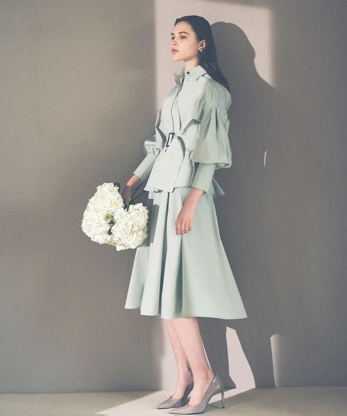 洗えるバルーンスリーブシャツ フレアスカートセットアップ ワンピース Ruirue Boutique ルイルエブティック のファッション通販 Zozotown