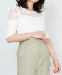 WEGO | WEGO/オープンショルダーレースフリルT(Tシャツ/カットソー)