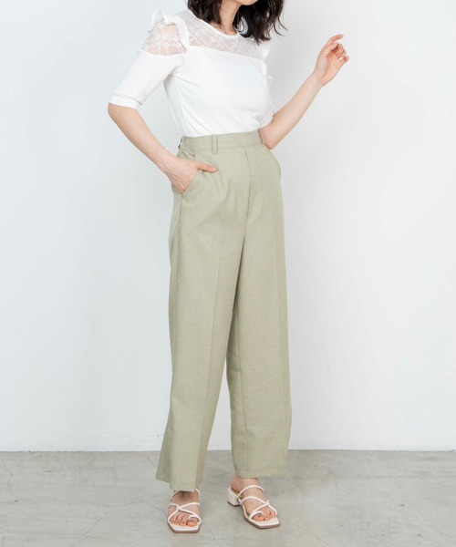 WEGO（ウィゴー）の「WEGO/オープンショルダーレースフリルT（Tシャツ/カットソー・レディース・ブラック/ホワイト・FREE）」の13枚目の写真