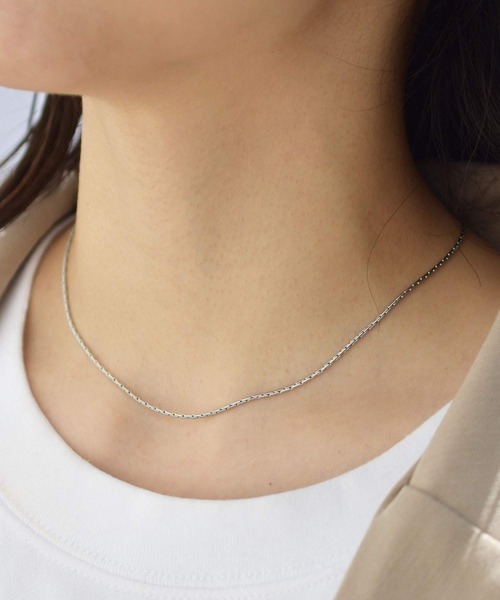 LHME（エルエイチエムイー）の「LHME 100%PURE!!!スネークチェーンチョーカー/サージカルステンレス316L（ネックレス・レディース・シルバー/ゴールド・39cm）」の12枚目の写真