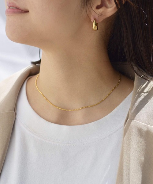 LHME（エルエイチエムイー）の「LHME 100%PURE!!!スネークチェーンチョーカー/サージカルステンレス316L（ネックレス・レディース・シルバー/ゴールド・39cm）」の8枚目の写真