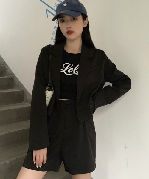 MANGROVE（マングローブ）の「【セットアップ対応】タック入りショートパンツ（その他パンツ・レディース・ブラック/カーキ系・FREE）」の13枚目の写真