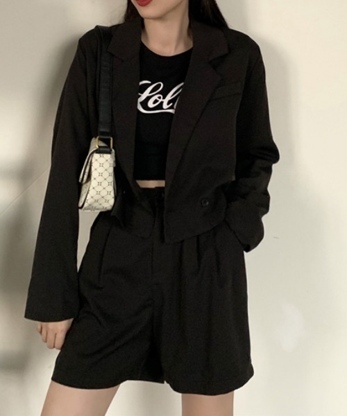 MANGROVE（マングローブ）の「【セットアップ対応】タック入りショートパンツ（その他パンツ・レディース・ブラック/カーキ系・FREE）」の18枚目の写真