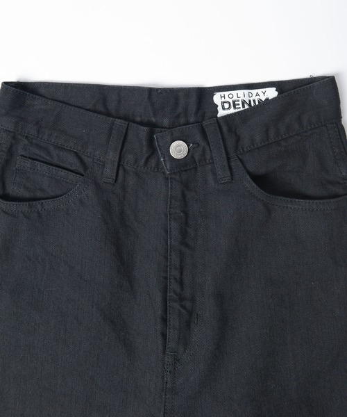 HOLIDAY(ホリデイ)の「HIGH WAIST SKINNY DENIM PANTS (CROPPED) ハイウエストスキニーデニムパンツ (クロップド)(デニムパンツ・レディース・ブラック・1/2/0)」の7枚目の写真