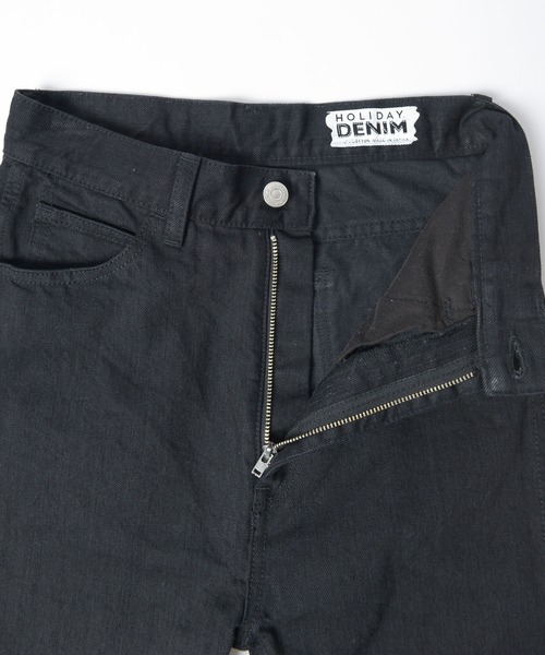 HOLIDAY(ホリデイ)の「HIGH WAIST SKINNY DENIM PANTS (CROPPED) ハイウエストスキニーデニムパンツ (クロップド)(デニムパンツ・レディース・ブラック・1/2/0)」の3枚目の写真