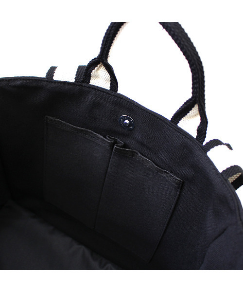 MODE ROBE(モードローブ)の「キャンパストートバッグ(トートバッグ・レディース・ブラック/アイボリー・FREE)」の15枚目の写真