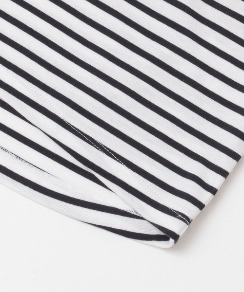 URBAN RESEARCH DOORS（アーバンリサーチドアーズ）の「リヨセルコットンVネックボーダー（Tシャツ/カットソー・レディース・ネイビー/グレー系その他/グリーン系その他・ONE）」の21枚目の写真