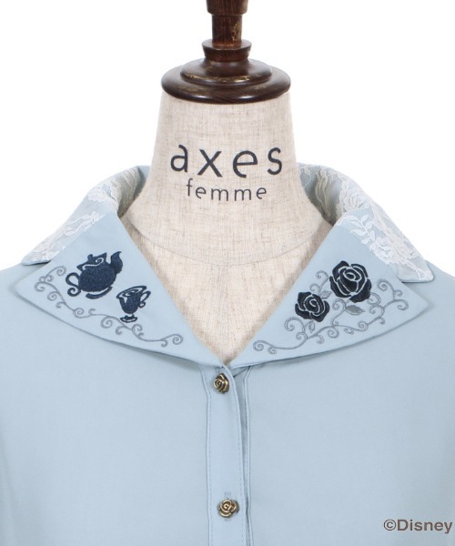 axes femme（アクシーズファム）の「【美女と野獣】刺繍ブラウス
