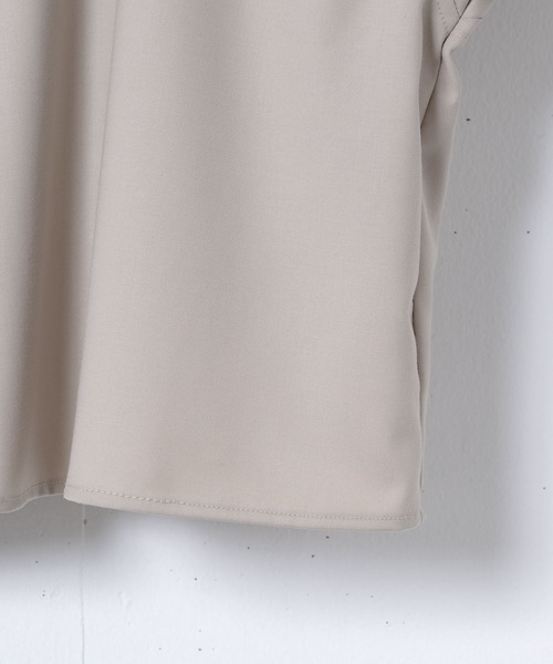 YUEATE（ユエイト）の「YUEATE - "3way trench shirt" 3wayトレンチシャツ（シャツ/ブラウス・メンズ・ブラック/グレイッシュベージュ・MEDIUM/LARGE）」の6枚目の写真