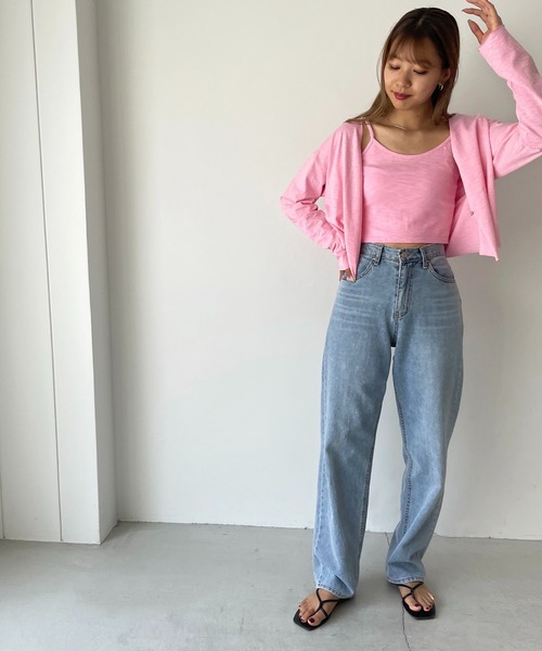 CANAL JEAN(キャナルジーン)の「RED CHOP WORKS(レッドチョップワークス) スラブカットソーアンサンブル(Tシャツ/カットソー・レディース・ブラック/ホワイト/ピンク・38)」の10枚目の写真