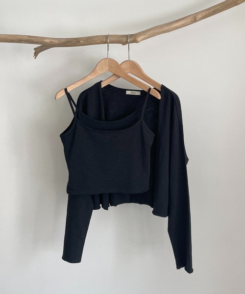 CANAL JEAN(キャナルジーン)の「RED CHOP WORKS(レッドチョップワークス) スラブカットソーアンサンブル(Tシャツ/カットソー・レディース・ブラック/ホワイト/ピンク・38)」の9枚目の写真