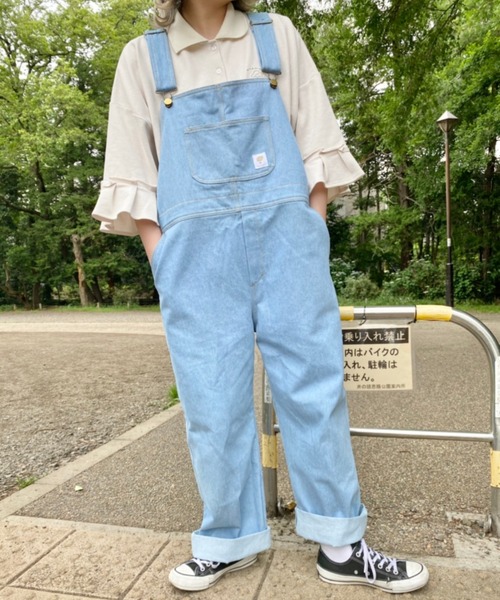 nemne store(ネンネストア)の「ぽかぽか陽気とリメイク風ソデフリルポロシャツ(ポロシャツ・レディース・ライトブルー/ベージュ/オフホワイト・フリー)」の18枚目の写真