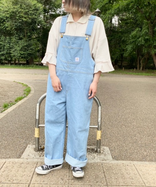 nemne store(ネンネストア)の「ぽかぽか陽気とリメイク風ソデフリルポロシャツ(ポロシャツ・レディース・ライトブルー/ベージュ/オフホワイト・フリー)」の19枚目の写真