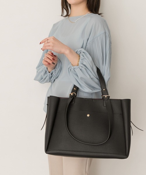 RODE SKO(ロデスコ)の「AINO サイドファスナー2WAYトート(トートバッグ・レディース・ベージュ/ネイビー/グレー/ブラック・ONE)」の21枚目の写真