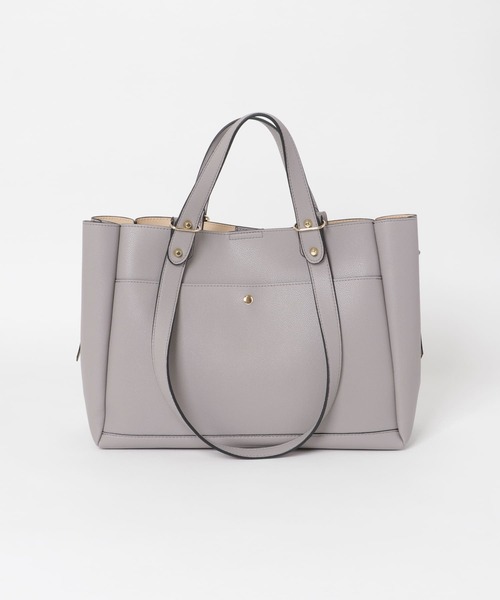 RODE SKO(ロデスコ)の「AINO サイドファスナー2WAYトート(トートバッグ・レディース・ベージュ/ネイビー/グレー/ブラック・ONE)」の15枚目の写真