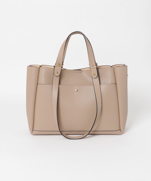 RODE SKO(ロデスコ)の「AINO サイドファスナー2WAYトート(トートバッグ・レディース・ベージュ/ネイビー/グレー/ブラック・ONE)」の16枚目の写真