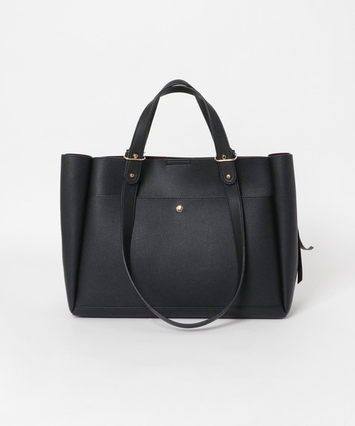 RODE SKO(ロデスコ)の「AINO サイドファスナー2WAYトート(トートバッグ・レディース・ベージュ/ネイビー/グレー/ブラック・ONE)」の17枚目の写真