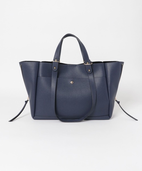 RODE SKO(ロデスコ)の「AINO サイドファスナー2WAYトート(トートバッグ・レディース・ベージュ/ネイビー/グレー/ブラック・ONE)」の18枚目の写真