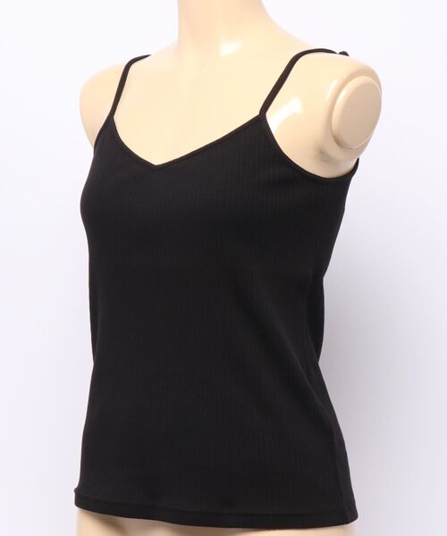 COLONY 2139（コロニートゥーワンスリーナイン）の「【UVカット】ランダムテレコ2WAYキャミソール(ストラップ調整可能)（キャミソール・レディース・ブラック/オフホワイト/ブルー系その他・MEDIUM/LARGE/SMALL）」の6枚目の写真