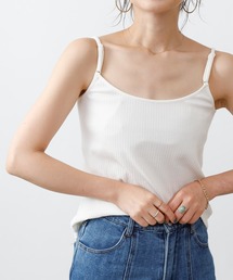 COLONY 2139 | 【UVカット】ランダムテレコ2WAYキャミソール(ストラップ調整可能)(キャミソール)