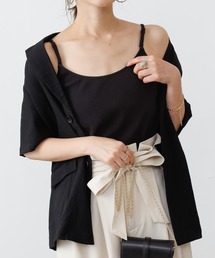 COLONY 2139 | 【UVカット】ランダムテレコ2WAYキャミソール(ストラップ調整可能)(キャミソール)