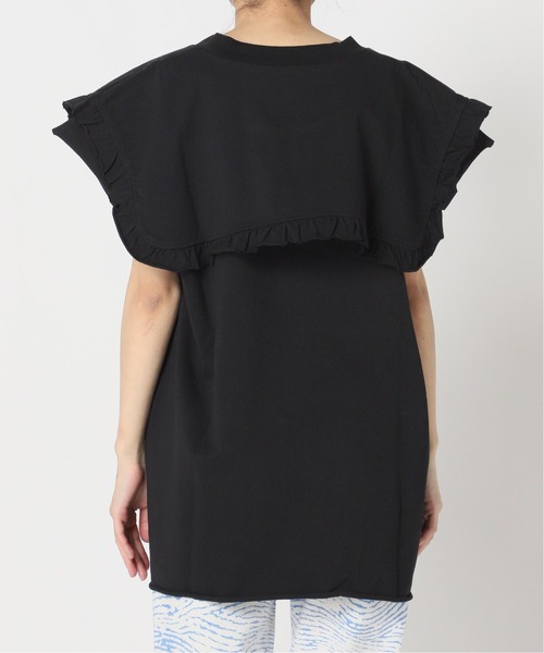 CITYSHOP(シティーショップ)の「BIG COLLAR Tシャツ 2(Tシャツ/カットソー・レディース・ホワイト/ブラック・FREE)」の11枚目の写真