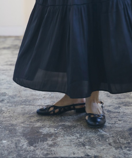 RANDEBOO（ランデブー）の「Aurora skirt（スカート・レディース・ベージュ/ブラック・FREE）」の6枚目の写真