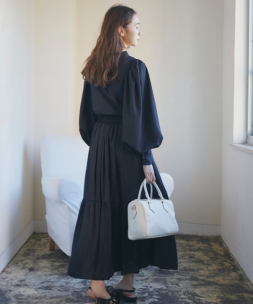 RANDEBOO（ランデブー）の「Aurora skirt（スカート・レディース・ベージュ/ブラック・FREE）」の10枚目の写真