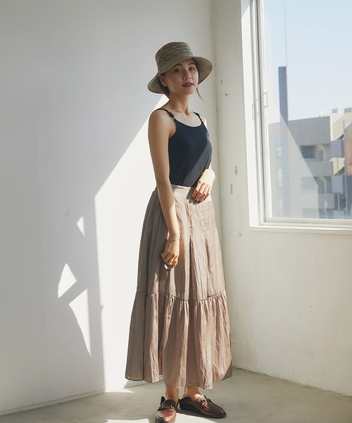 RANDEBOO（ランデブー）の「Aurora skirt（スカート・レディース・ベージュ/ブラック・FREE）」の11枚目の写真