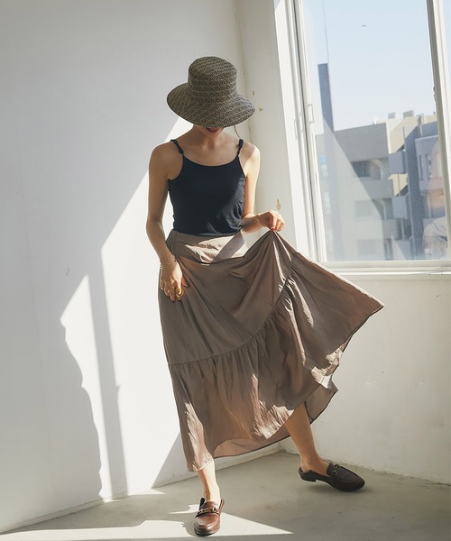 RANDEBOO（ランデブー）の「Aurora skirt（スカート・レディース・ベージュ/ブラック・FREE）」の12枚目の写真