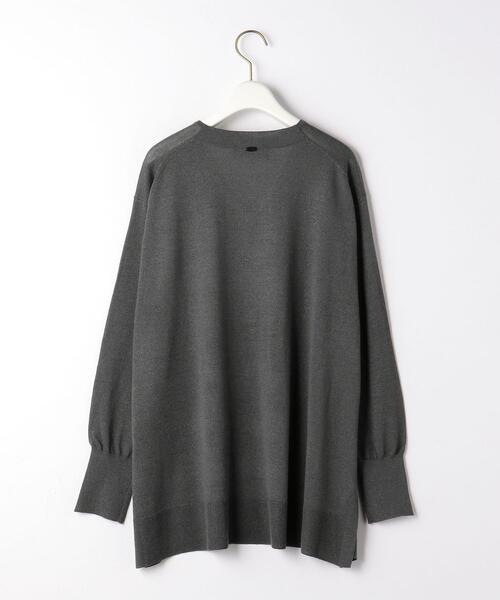 green label relaxing(グリーンレーベルリラクシング)の「テンジク シアー ラメ Vネック プルオーバー ニット -ウォッシャブル-(ニット/セーター・レディース・ダークグレー/ナチュラル・FREE)」の18枚目の写真