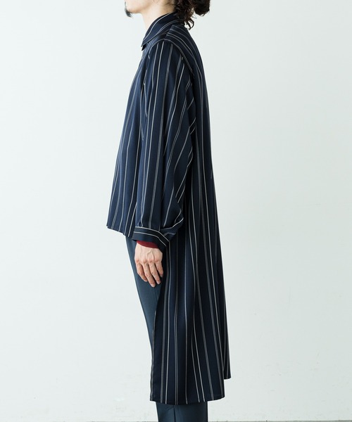 Lui's(ルイス)の「バックロングテールスリットシャツ(シャツ/ブラウス・メンズ・ブラウン/ネイビー・FREE)」の20枚目の写真