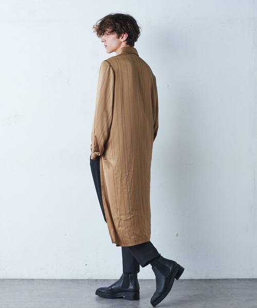 Lui's(ルイス)の「バックロングテールスリットシャツ(シャツ/ブラウス・メンズ・ブラウン/ネイビー・FREE)」の9枚目の写真