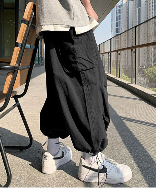 neos（ネオス）の「【neos -addictive design-】ルーズシルエット サイドポケット バルーン ジョガー アンクル丈 カーゴパンツ（カーゴパンツ・メンズ・ホワイト/グリーン/ブラック・LARGE/MEDIUM/X-LARGE）」の19枚目の写真