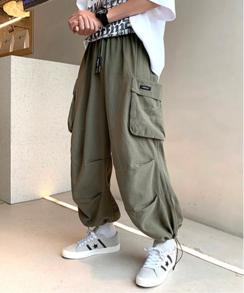 neos（ネオス）の「【neos -addictive design-】ルーズシルエット サイドポケット バルーン ジョガー アンクル丈 カーゴパンツ（カーゴパンツ・メンズ・ホワイト/グリーン/ブラック・LARGE/MEDIUM/X-LARGE）」の22枚目の写真