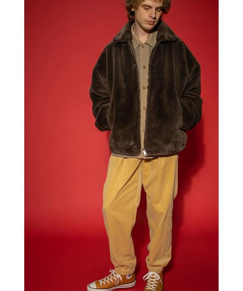 MONKEY TIME（モンキータイム）の「＜monkey time＞ 8W SOFT CORDUROY 1P WIDE EASY JOGGER PANTS/ワイドパンツ（その他パンツ・メンズ・ケリー/ブラック/クリーム・L/XL/M/S）」の13枚目の写真