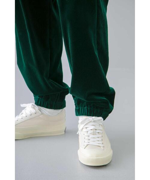 MONKEY TIME（モンキータイム）の「＜monkey time＞ 8W SOFT CORDUROY 1P WIDE EASY JOGGER PANTS/ワイドパンツ（その他パンツ・メンズ・ケリー/ブラック/クリーム・L/XL/M/S）」の12枚目の写真