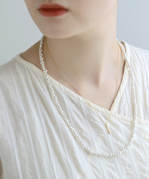 ANEMONE（アネモネ）の「ランダムパールネックレス[ロング]（ネックレス・レディース・アイボリー・FREE）」の6枚目の写真