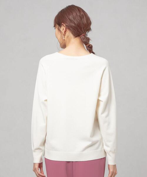 closet story（クローゼットストーリー）の「＜closet story（クローゼットストーリー）＞サイドスリット Vネック ニットプルオーバー -ウォッシャブル-（ニット/セーター・レディース・ネイビー/ライム/ライラック/ホワイト・FREE）」の16枚目の写真