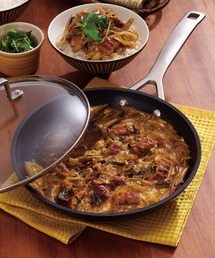Le Creuset（ルクルーゼ）の「【販売終了品】【特別セット】TNS シャロー・フライパン 28cm NC & ガラスフタ　セット（キッチンツール）」