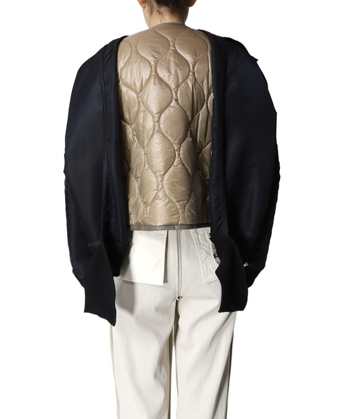 Maison MIHARA YASUHIRO 21-22AW キルティングコート Maison MIHARA YASUHIRO - Single Draped M51Coat - シングルドレープ