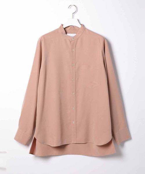 ADAM ET ROPE'（アダムエロペ）の「リラックスドレープ レーヨンスエード とろみバンドカラーシャツ/UNISEX（シャツ/ブラウス・メンズ・ブラック系その他/グリーン系その他2/ブルー系その他6/ピンク系その他2・M/L）」の17枚目の写真