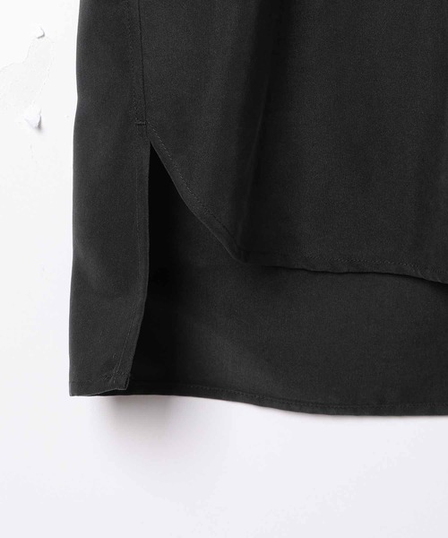 ADAM ET ROPE'（アダムエロペ）の「リラックスドレープ レーヨンスエード とろみバンドカラーシャツ/UNISEX（シャツ/ブラウス・メンズ・ブラック系その他/グリーン系その他2/ブルー系その他6/ピンク系その他2・M/L）」の7枚目の写真