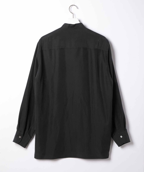 ADAM ET ROPE'（アダムエロペ）の「リラックスドレープ レーヨンスエード とろみバンドカラーシャツ/UNISEX（シャツ/ブラウス・メンズ・ブラック系その他/グリーン系その他2/ブルー系その他6/ピンク系その他2・M/L）」の20枚目の写真