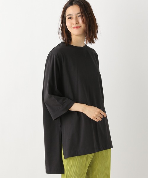 LEPSIM(レプシィム)の「マルチ機能チュニック(8分袖) 954518(Tシャツ/カットソー・レディース・ブラック/ブラウン/オフホワイト/ピンク・FREE)」の3枚目の写真