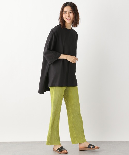 LEPSIM(レプシィム)の「マルチ機能チュニック(8分袖) 954518(Tシャツ/カットソー・レディース・ブラック/ブラウン/オフホワイト/ピンク・FREE)」の15枚目の写真