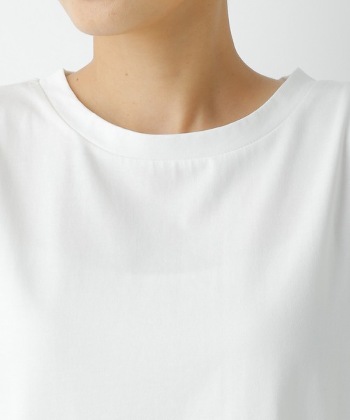LEPSIM(レプシィム)の「マルチ機能チュニック(8分袖) 954518(Tシャツ/カットソー・レディース・ブラック/ブラウン/オフホワイト/ピンク・FREE)」の5枚目の写真