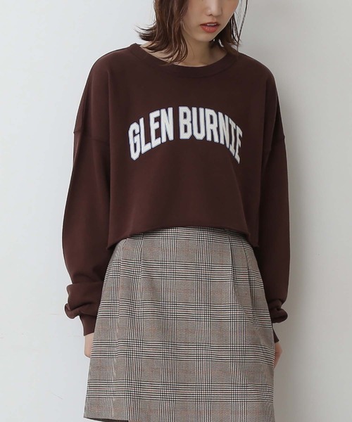 FREE'S MART（フリーズマート）の「◆カレッジロゴ長袖短丈スウェット（スウェット・レディース・ホワイト/ブラウン/グレー・FREE）」の3枚目の写真