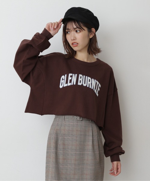 FREE'S MART（フリーズマート）の「◆カレッジロゴ長袖短丈スウェット（スウェット・レディース・ホワイト/ブラウン/グレー・FREE）」の11枚目の写真