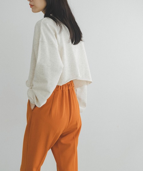 FREE'S MART（フリーズマート）の「◆カレッジロゴ長袖短丈スウェット（スウェット・レディース・ホワイト/ブラウン/グレー・FREE）」の17枚目の写真